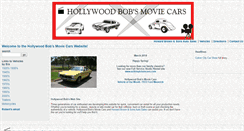 Desktop Screenshot of hollywoodbobsmoviecars.com