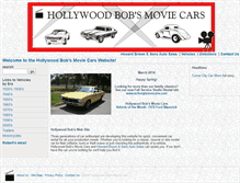 Tablet Screenshot of hollywoodbobsmoviecars.com